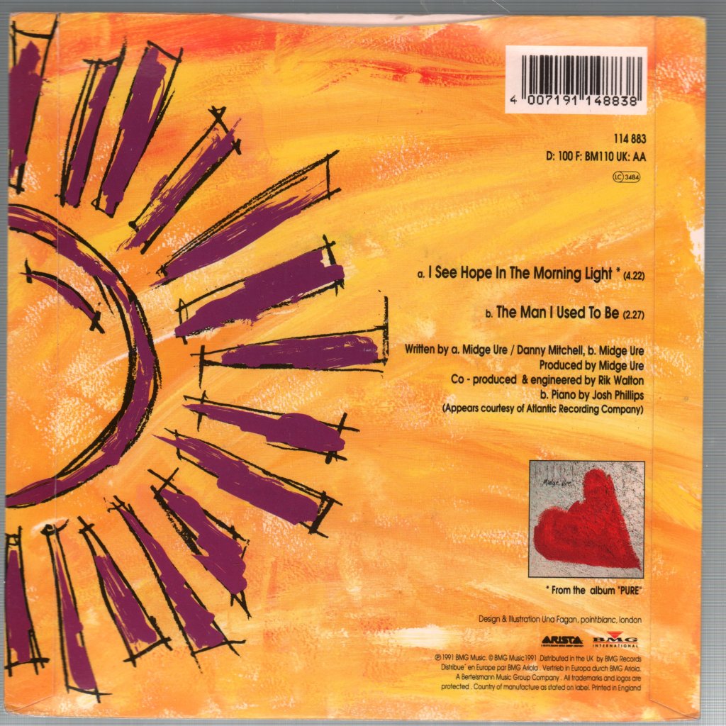 Midge Ure - I See Hope In The Morning Light - 7 Inch