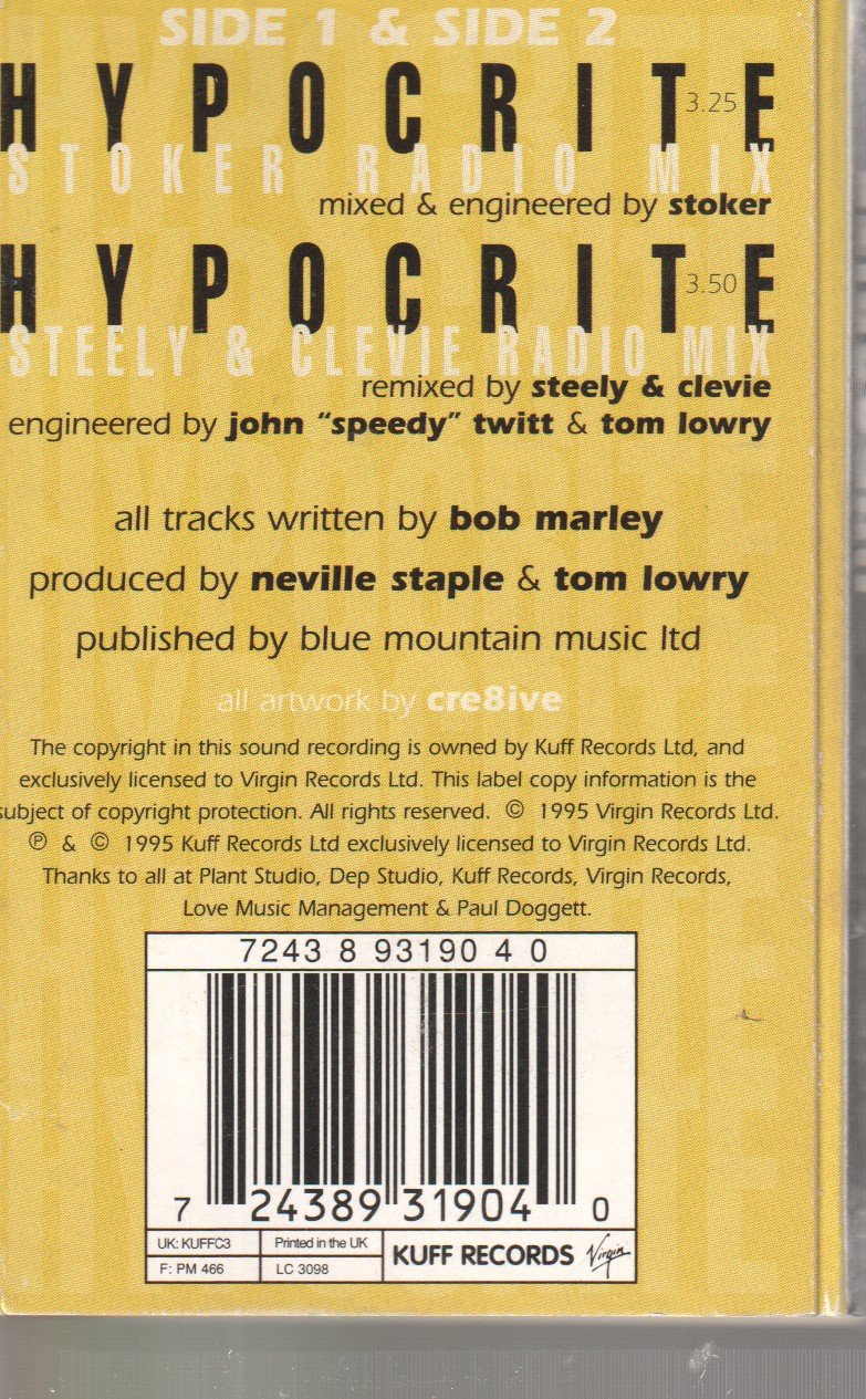 Specials (2 Tone Group) - Hypocrite - Cassette