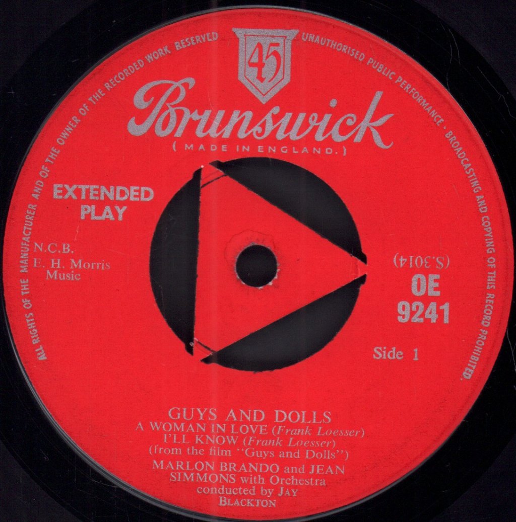 Guys And Dolls (Soundtrack) - Music From The Sound Track Of - 7 Inch