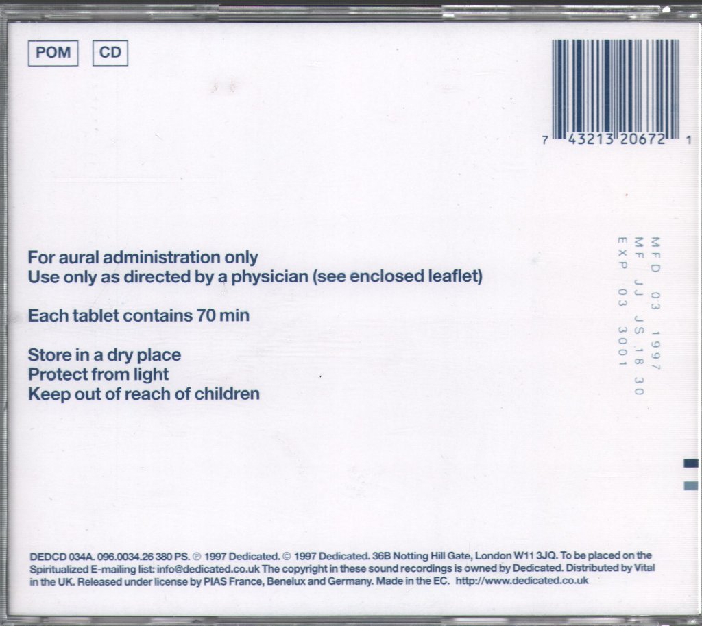Spiritualized - Ladies And Gentlemen We Are Floating In Space - Cd