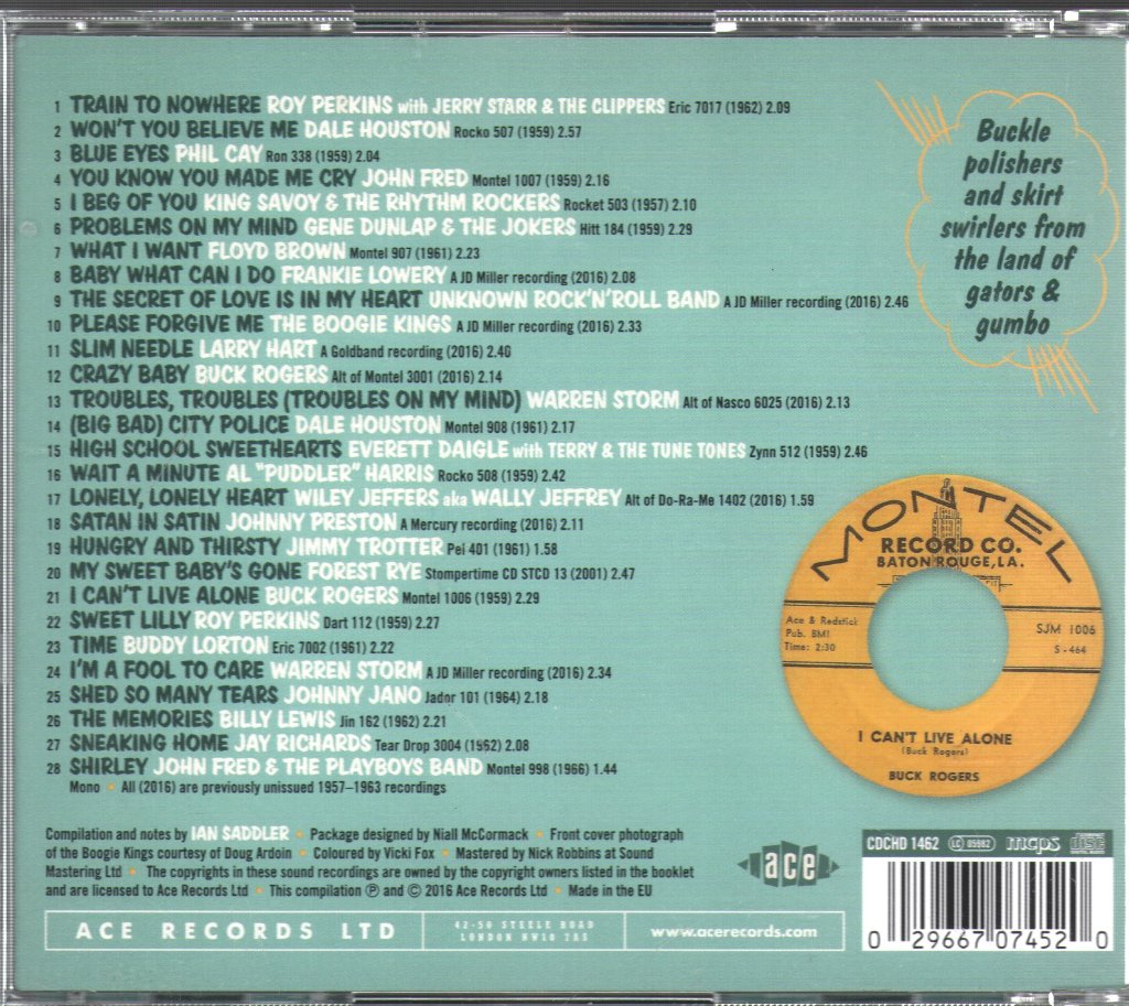 Various Artists - Swamp Pop By The Bayou: Troubles, Tears & Trains - Cd