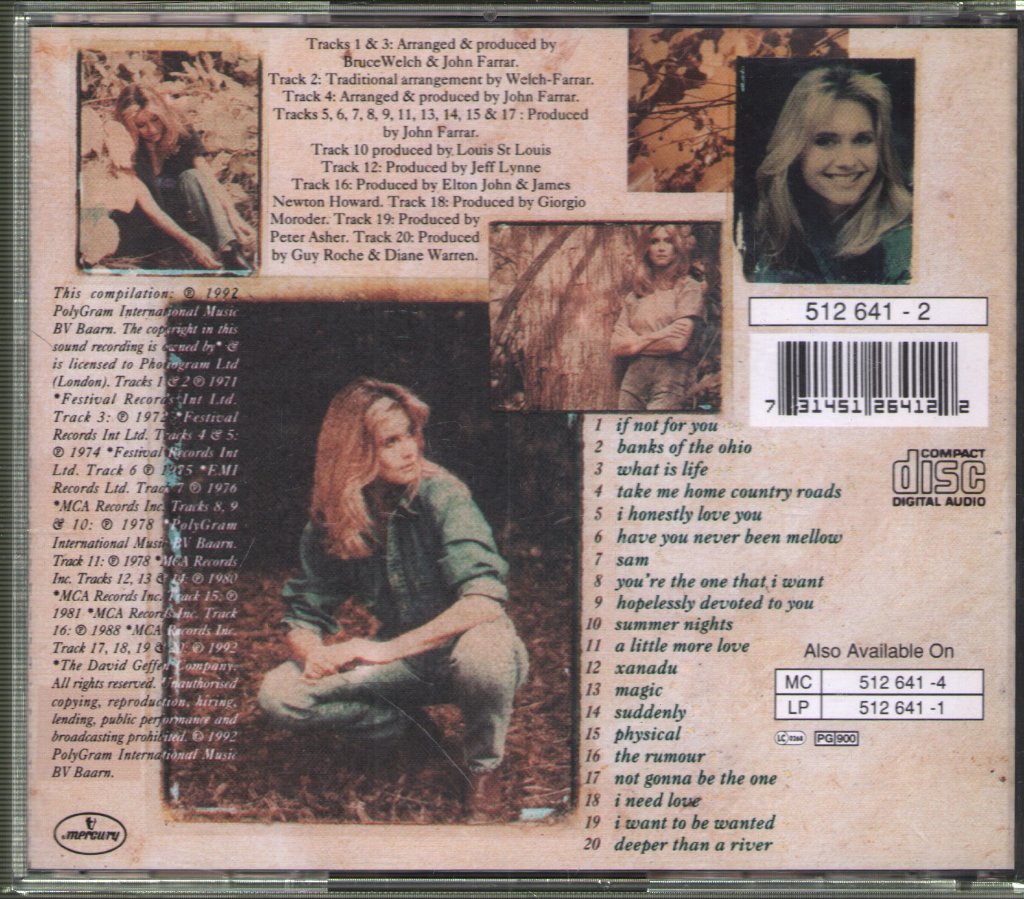 Olivia Newton-John - Back To Basics (The Essential Collection 1971-1992) - Cd