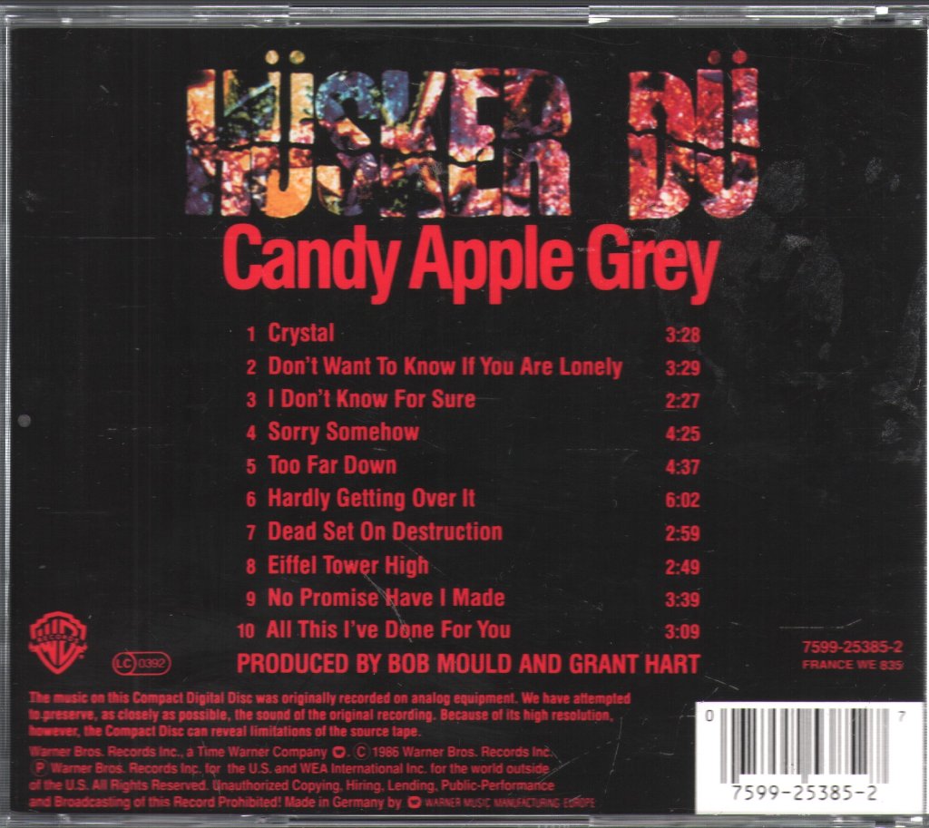 Husker Du - Candy Apple Grey - Cd