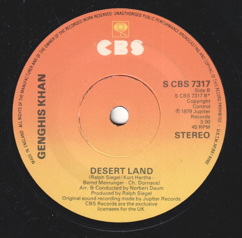 Genghis Khan (Eurovision) - Genghis Khan - 7 Inch