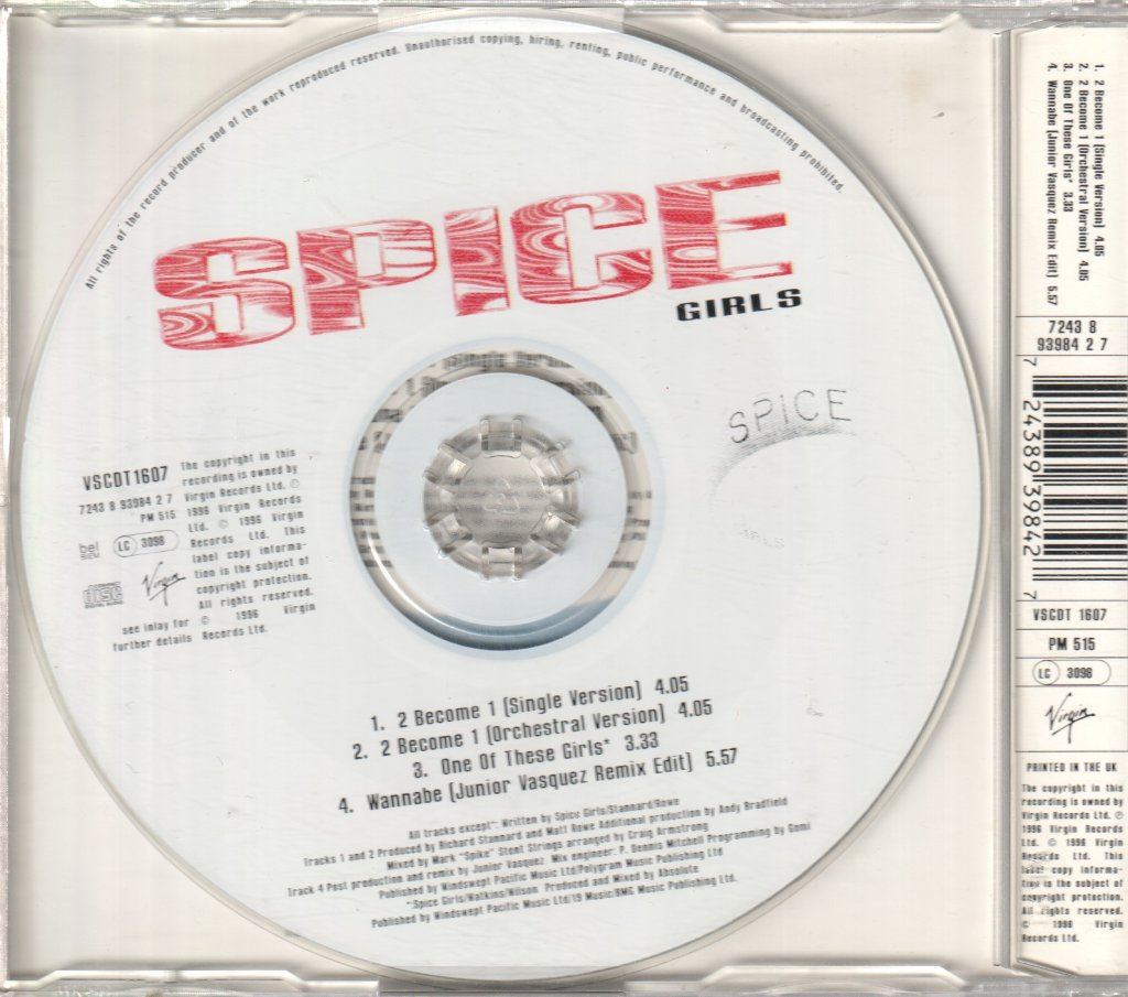 Spice Girls - 2 Become 1 - Cd