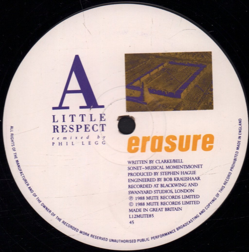 Erasure - A Little Respect - 12 Inch