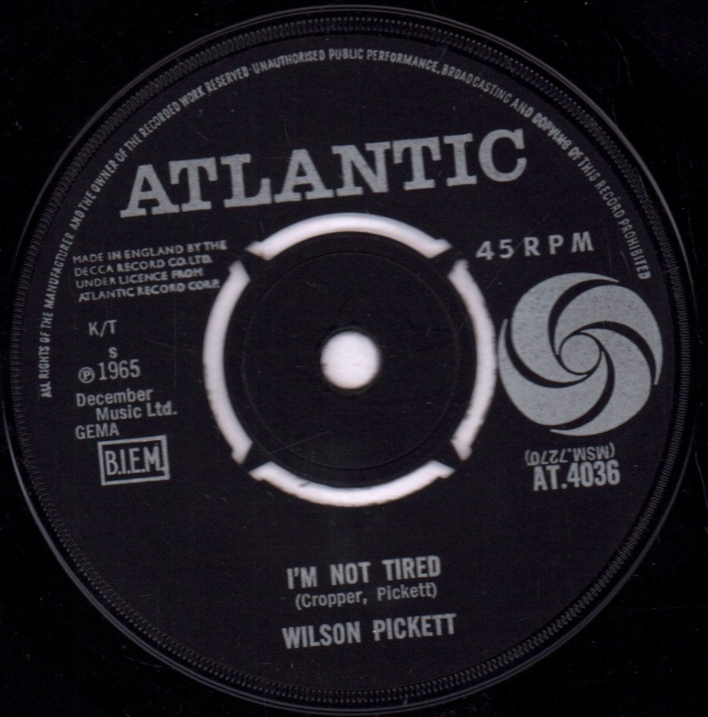 Wilson Pickett - In The Midnight Hour - 7 Inch