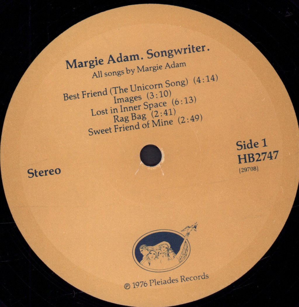 Margie Adam - Songwriter - Lp