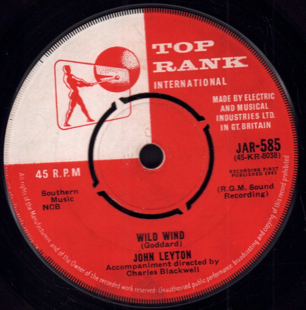 John Leyton - Wild Wind - 7 Inch