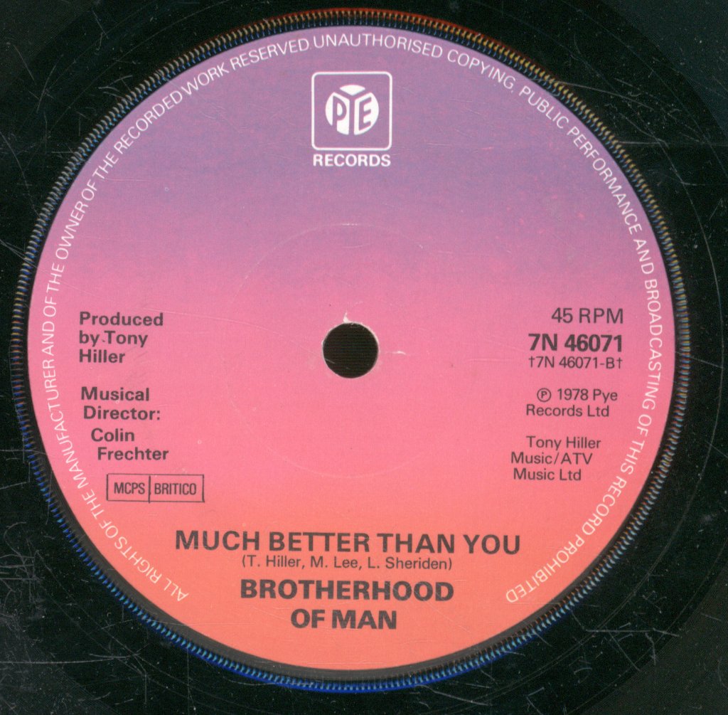 Brotherhood Of Man - Beautiful Lover - 7 Inch