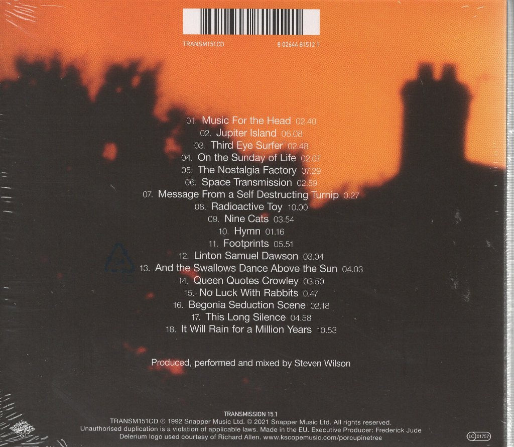 Porcupine Tree - On The Sunday Of Life - Cd