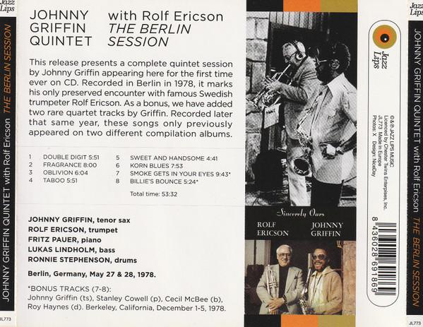 Johnny Griffin Quintet With Rolf Ericson - Berlin Session - Cd