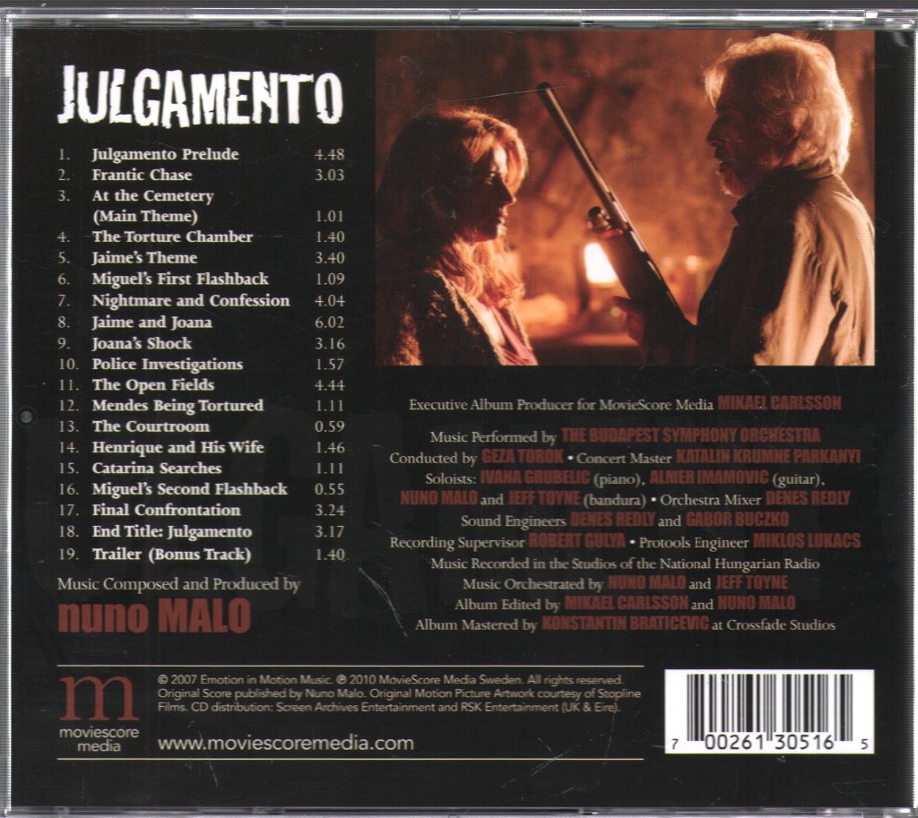 Nuno Malo - Julgamento "The Trial" (Original Motion Picture Soundtrack) - Cd