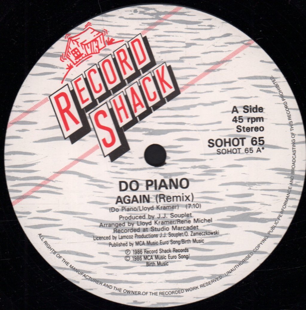 Do Piano - Again (Remix) - 12 Inch