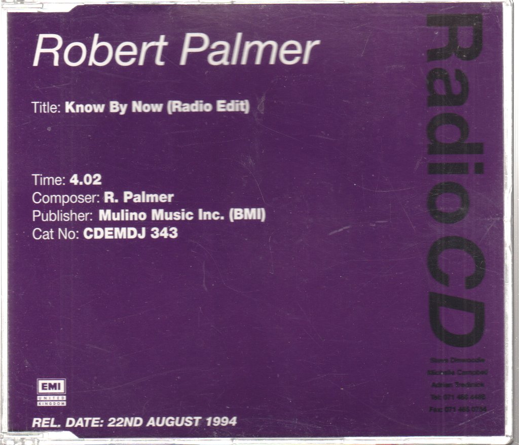 Robert Palmer - Know By Now - Cd