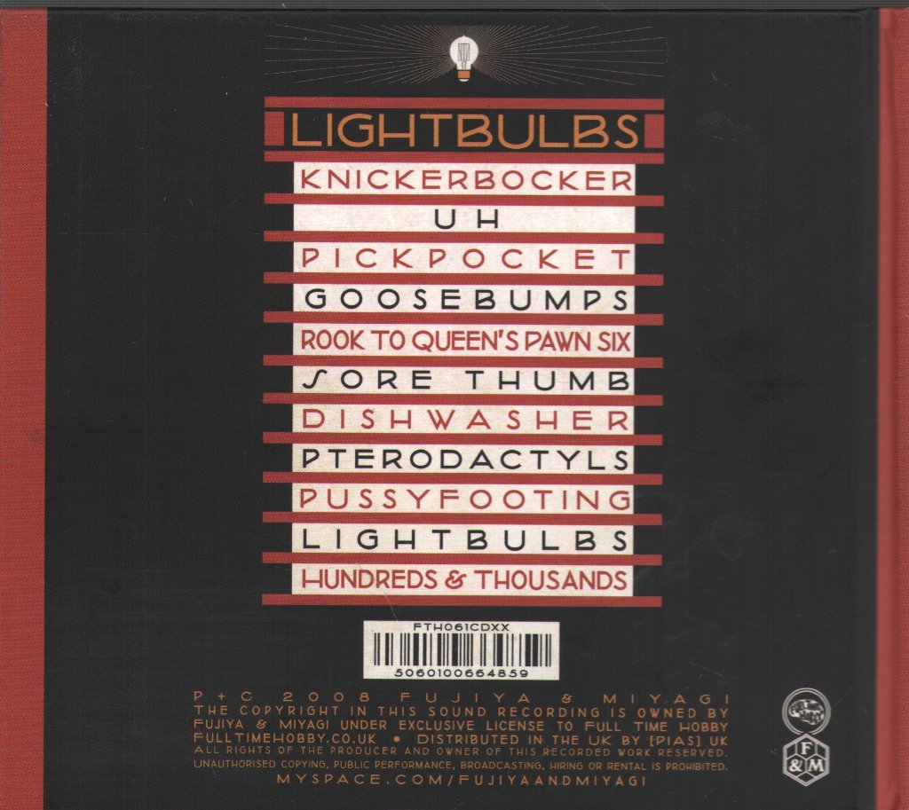 Fujiya & Miyagi - Lightbulbs - Cd