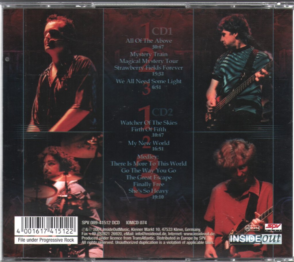 Transatlantic - Live In America - Double Cd