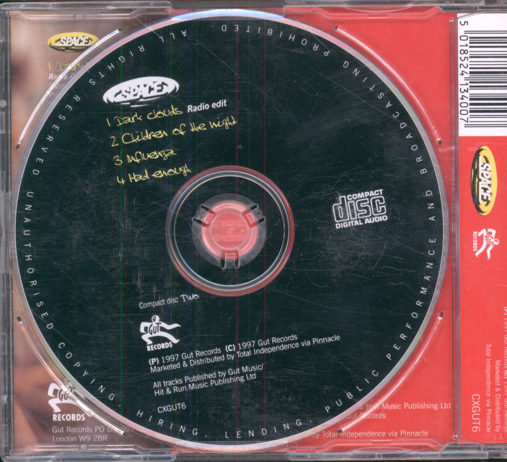 Space (Late 90'S Group) - Dark Clouds - Cd