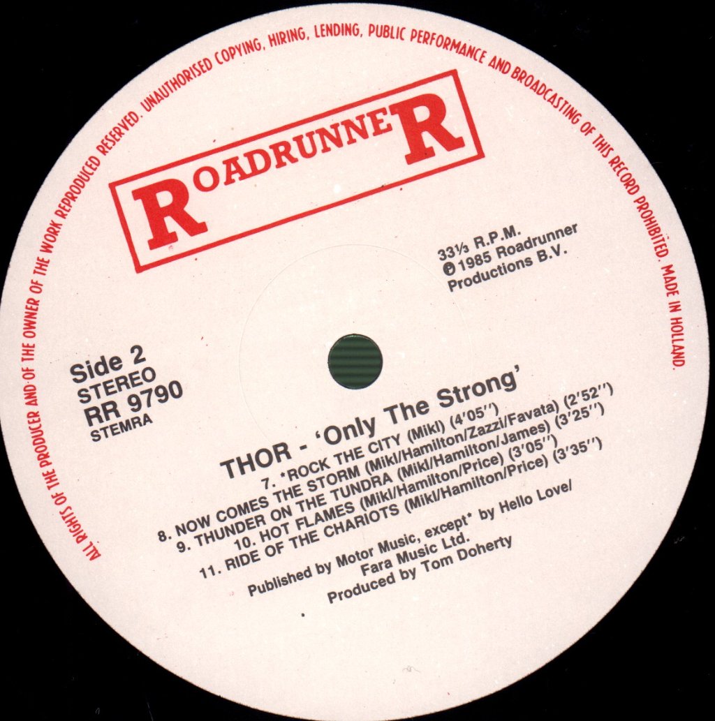 Thor - Only The Strong - Lp
