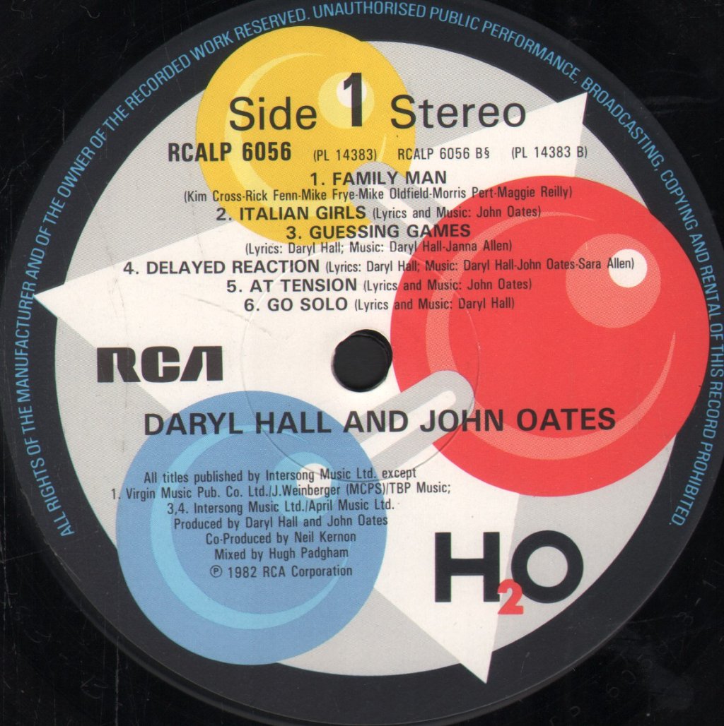 Hall And Oates - H2O - Lp
