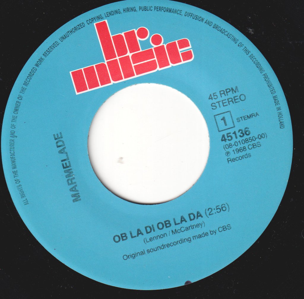Marmalade - Ob La Di Ob La Da - 7 Inch