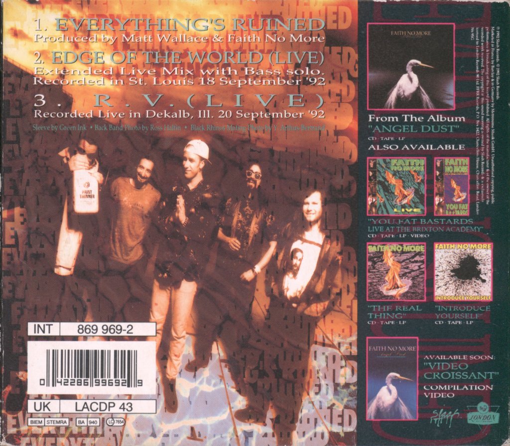 Faith No More - Everything's Ruined - Cd