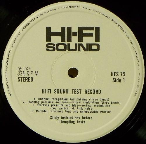 No Artist - Stereo Test Record - Lp