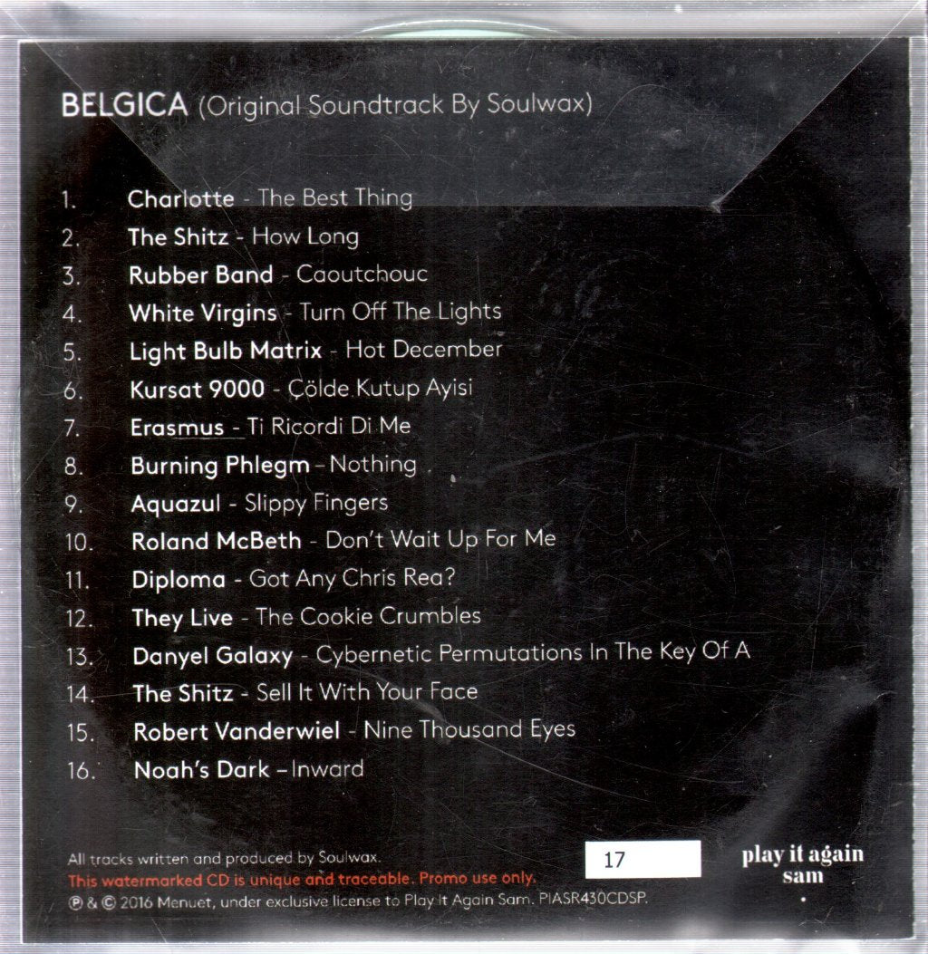 Soulwax - Belgica (Original Soundtrack) - Cdr