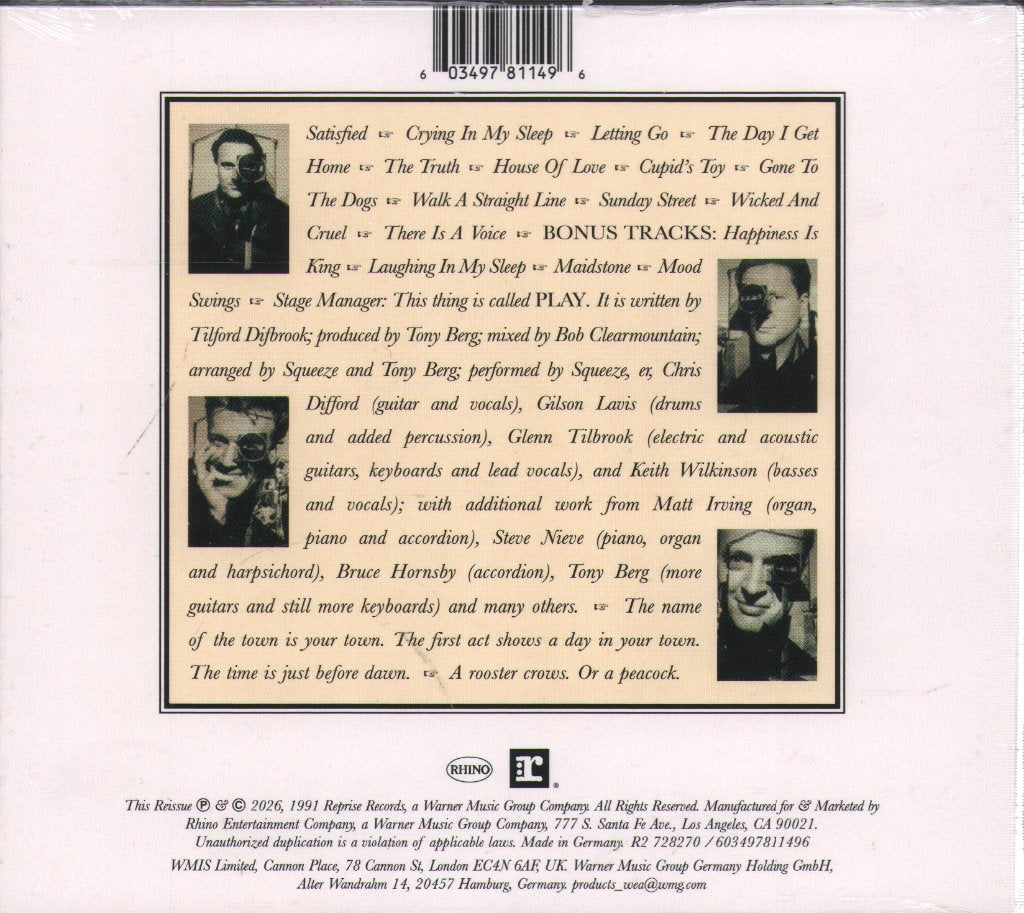 Squeeze - Play (35th Anniversary) - Cd