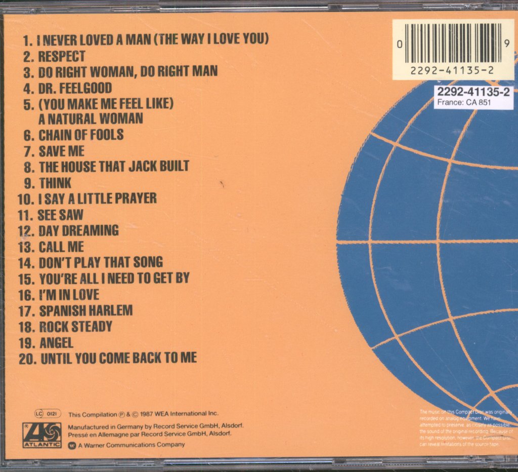 Aretha Franklin - 20 Greatest Hits - Cd