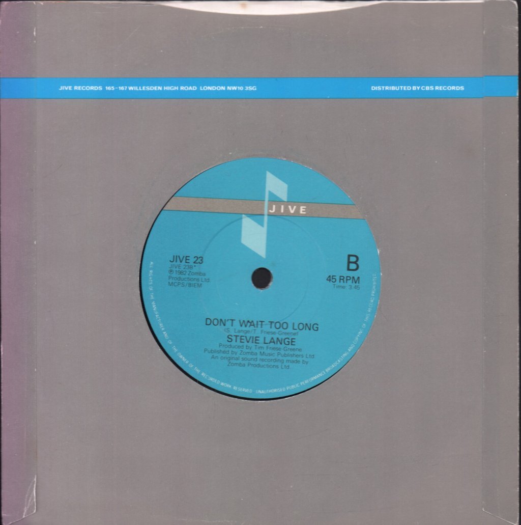 Stevie Lange - Don't Want To Cry No More - 7 Inch
