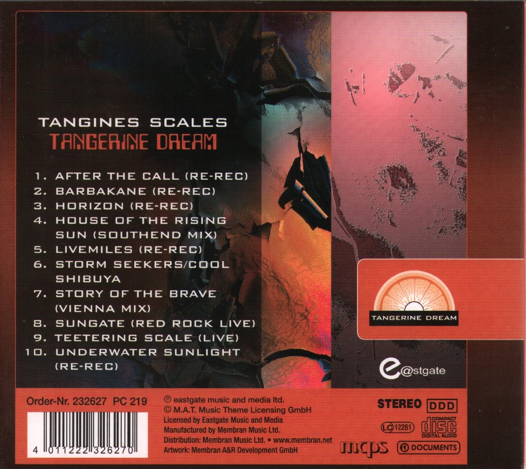 Tangerine Dream - Tangines Scales - Cd
