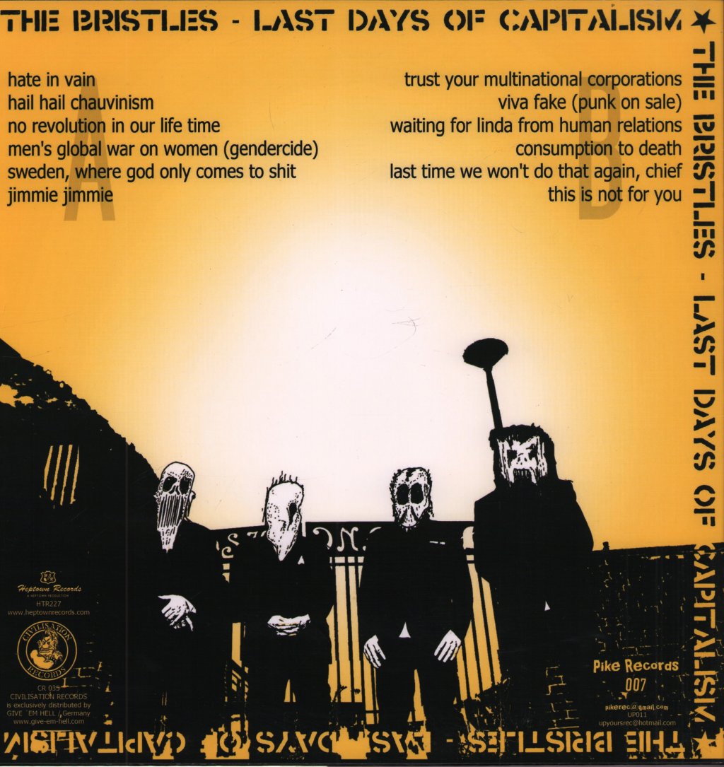 Bristles - Last Days Of Capitalism - Lp