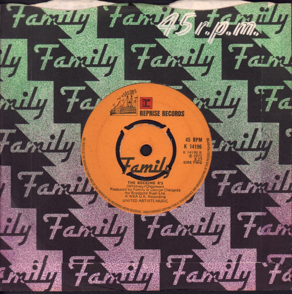 Family (Prog/Rock Group) - Burlesque - 7 Inch