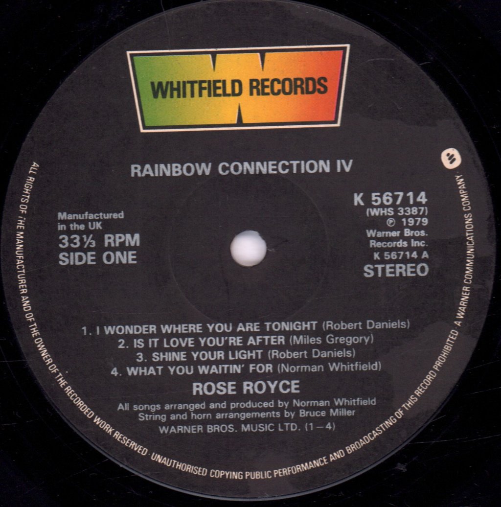 Rose Royce - Rainbow Connection Iv - Lp
