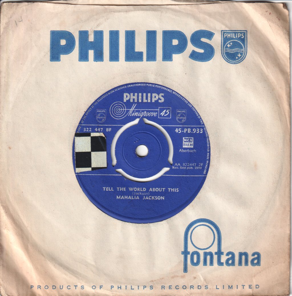 Mahalia Jackson - Trouble Of The World - 7 Inch