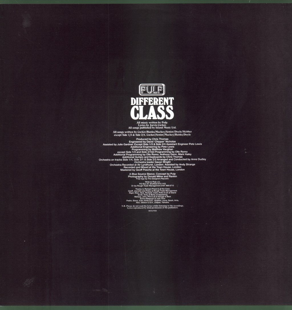 Pulp - Different Class - Lp