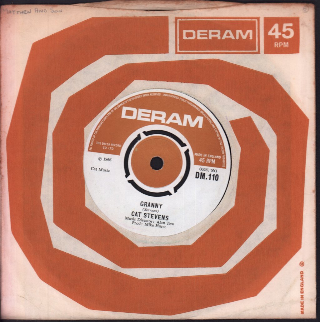 Cat Stevens - Matthew And Son - 7 Inch