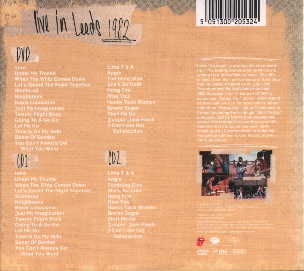 Rolling Stones - Live In Leeds 1982 - Cd Set
