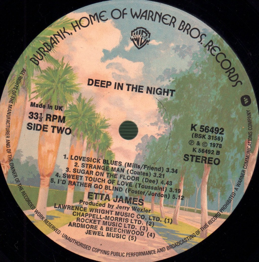 Etta James - Deep In The Night - Lp