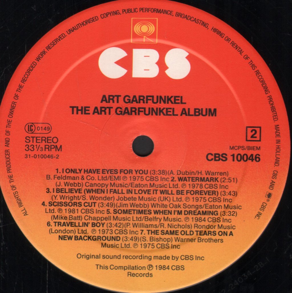 Art Garfunkel - Art Garfunkel Album - Lp