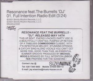 Resonance Feat. The Burrels - Dj - Cd