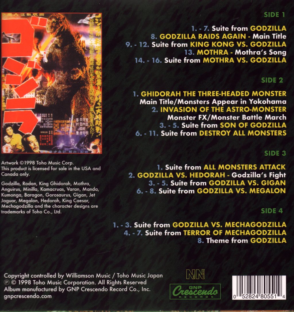 Various Artists - Best Of Godzilla 1954-1975 - Double Lp
