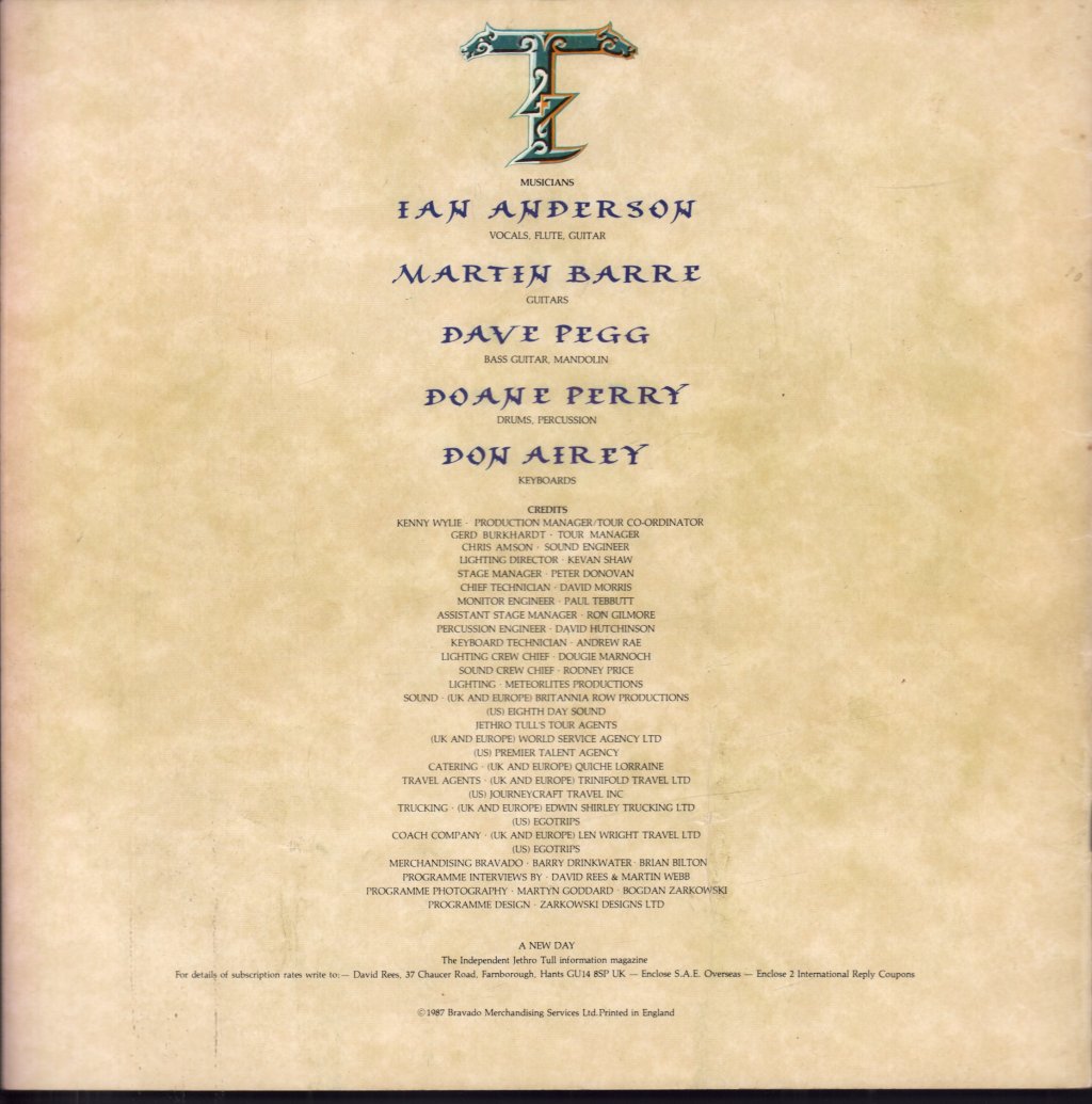 Jethro Tull / Fairport Convention - Crest Of A Knave - Tour Programme