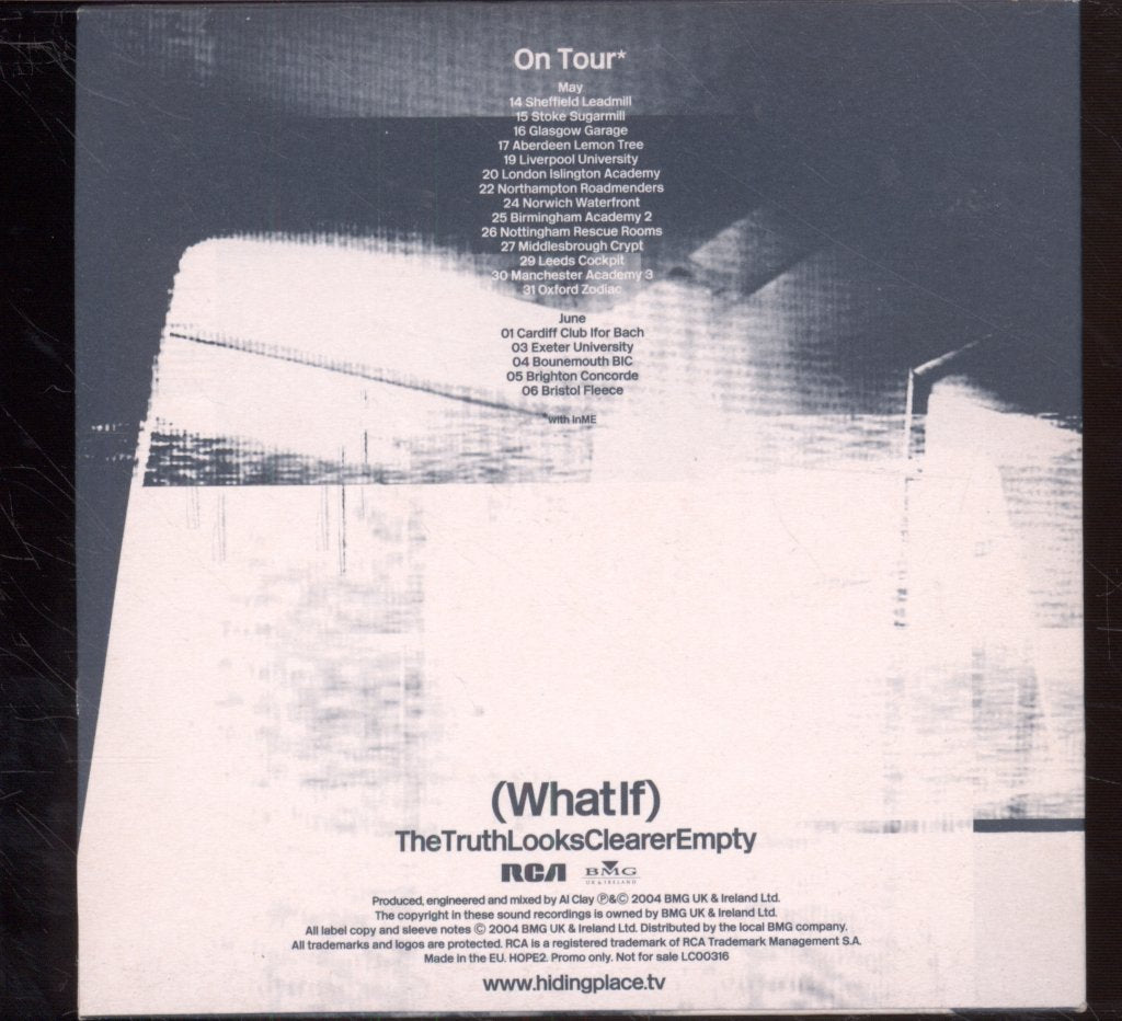 Hiding Place - (What If) The Truth Looks Clearer Empty - Cd