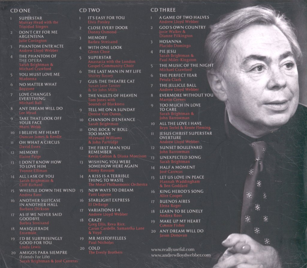 Various Artists - Andrew Lloyd Webber '60' - Cd Set