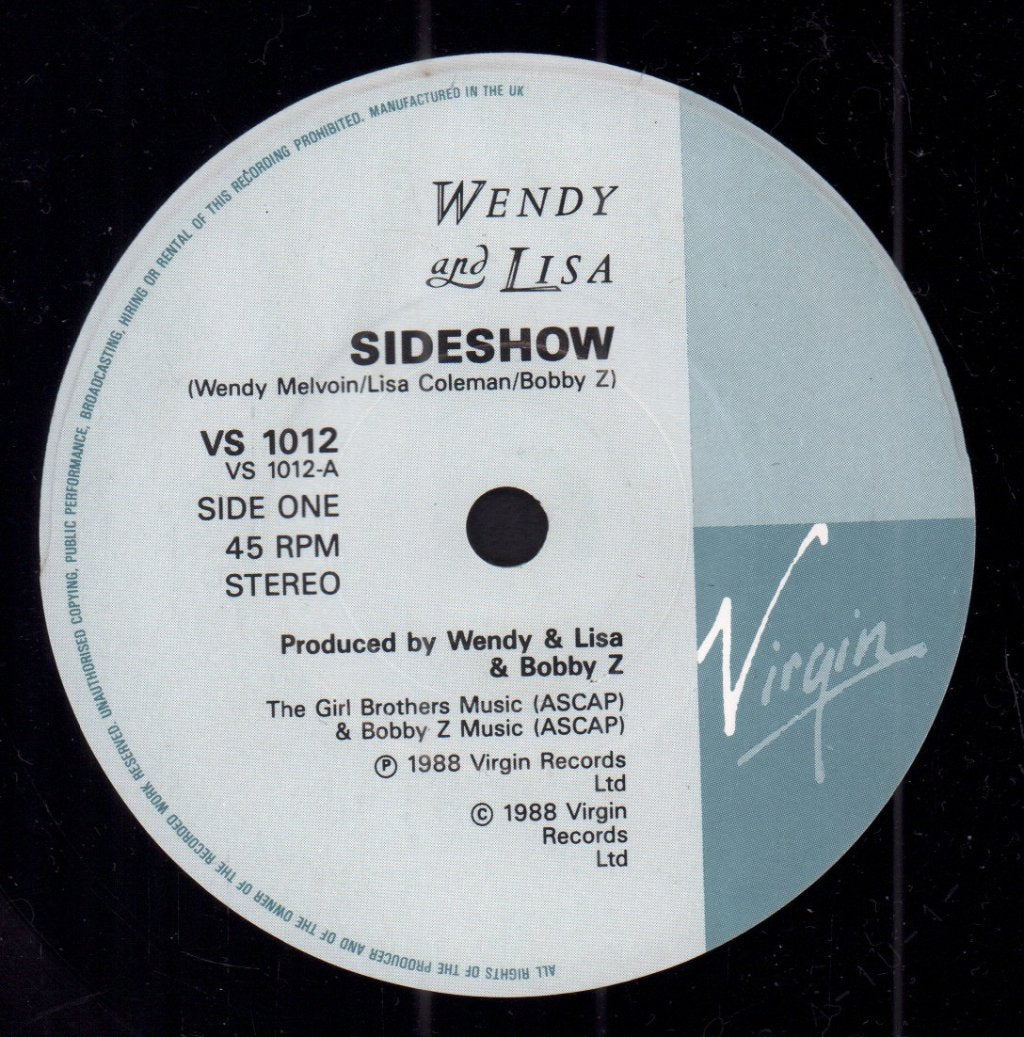 Wendy And Lisa - Side Show - 7 Inch