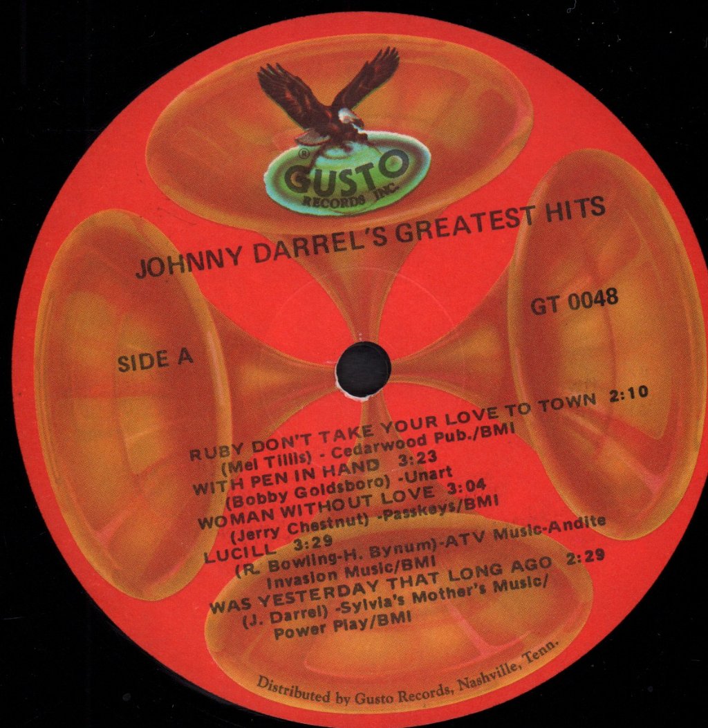 Johnny Darrell - Greatest Hits - Lp