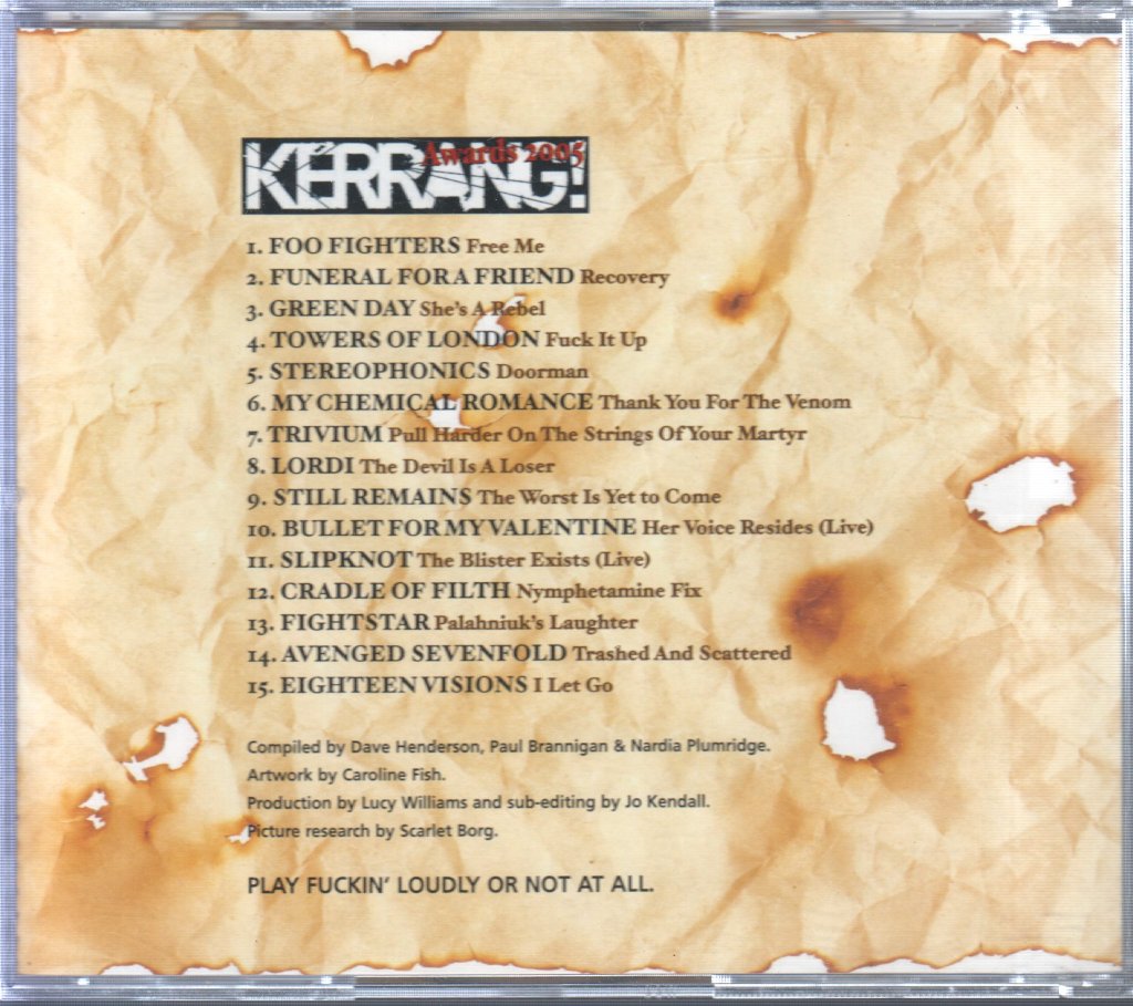 Various Artists - Kerrang! Awards 2005 The Nominees - Cd