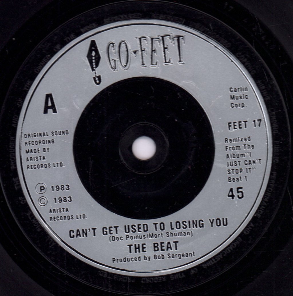 Beat - Can't Get Used To Losing You - 7 Inch